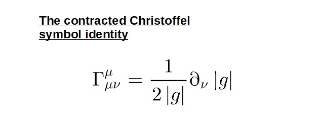 contracted christoffel symbol